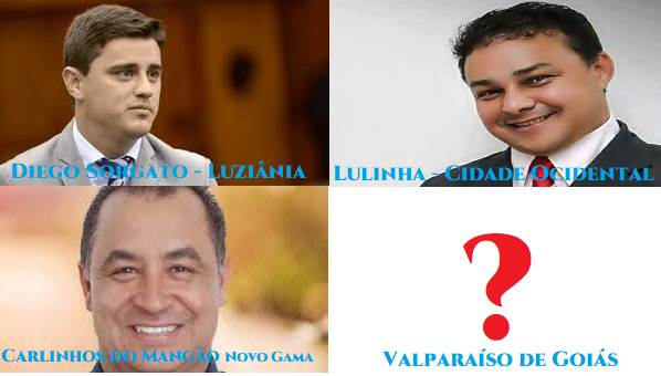 Conheça quem tem as maiores chances de administrar os municípios de Cidade Ocidental, Luziânia, Novo Gama e Valparaíso.