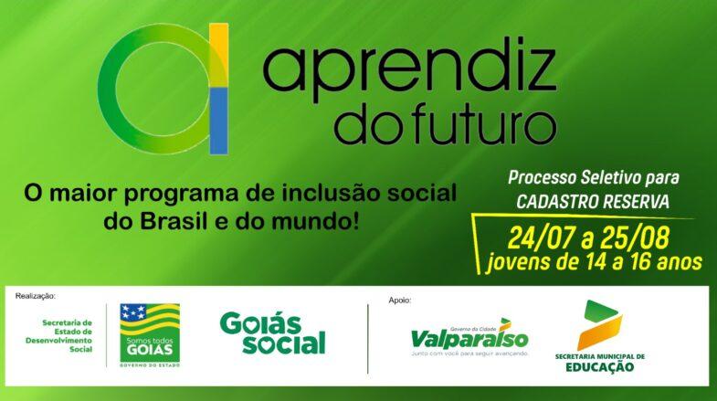 SECRETARIA DE DESENVOLVIMENTO SOCIAL ABRE PROCESSO SELETIVO PARA PROGRAMA APRENDIZ DO FUTURO