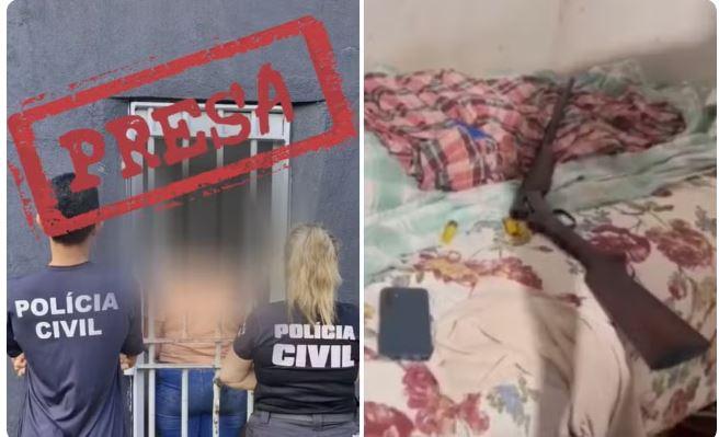 Mulher é presa suspeita de encomendar a morte de companheiro após ele vender casa sem a autorização dela