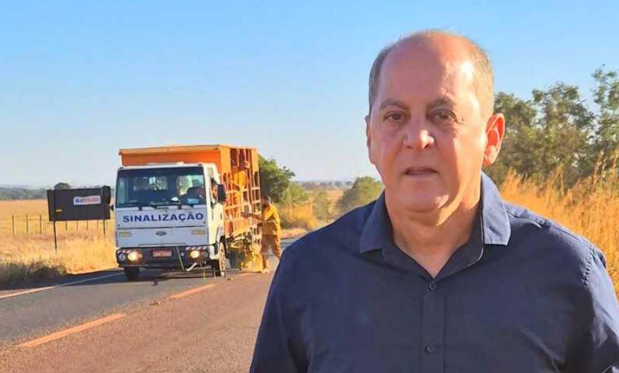 Segurança reforçada: GO-309 entre Itumbiara e Buriti Alegre recebe sinalização após pedido de Gugu Nader