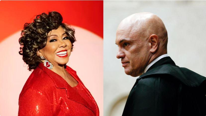 Moraes é ovacionado em show de Alcione sob gritos de 