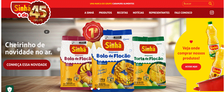 Sinhá Alimentos lança novo portal e aprimora experiência do consumidor