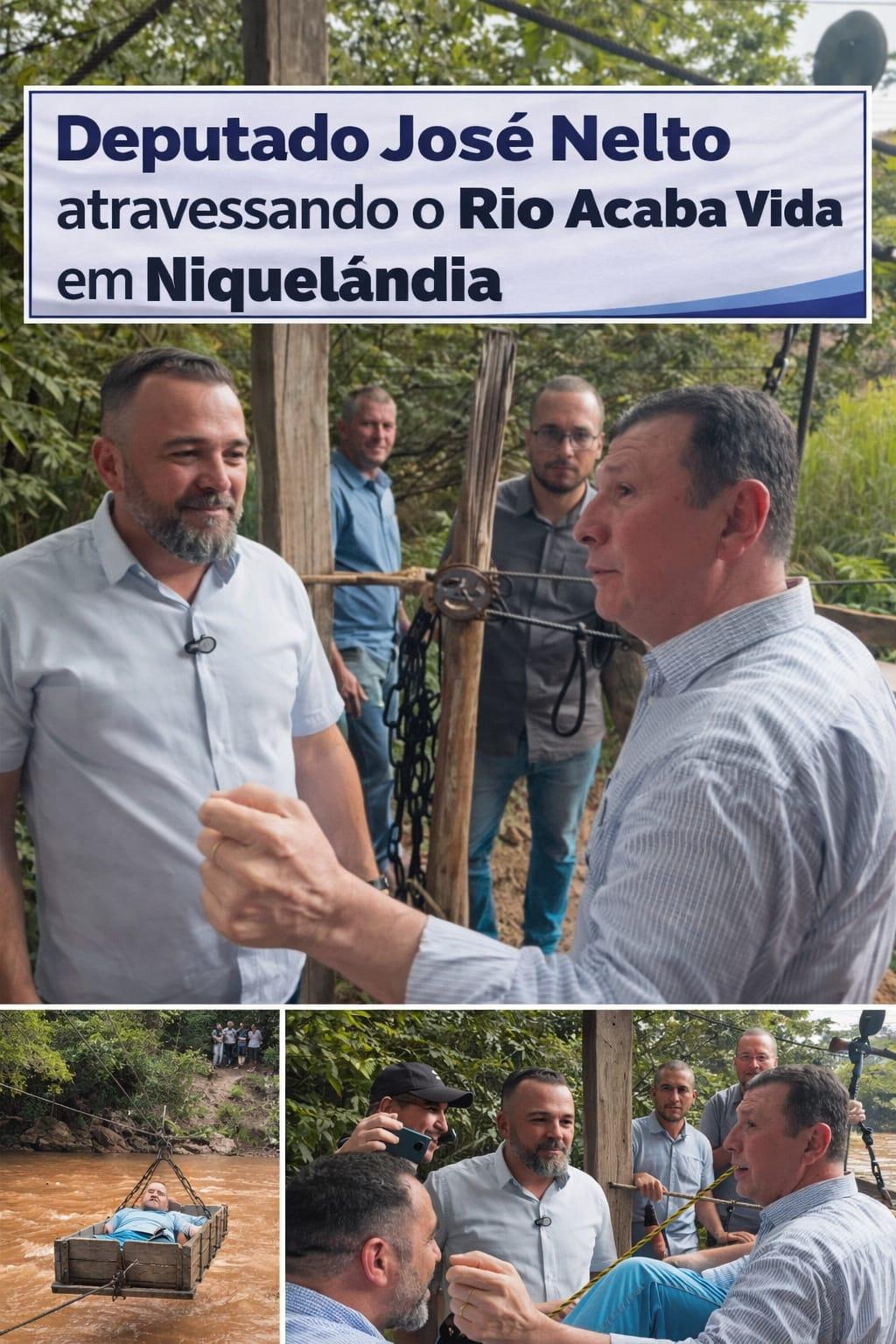 Deputado José Nelto visita comunidade rural de Niquelândia e garante projeto para construção de ponte