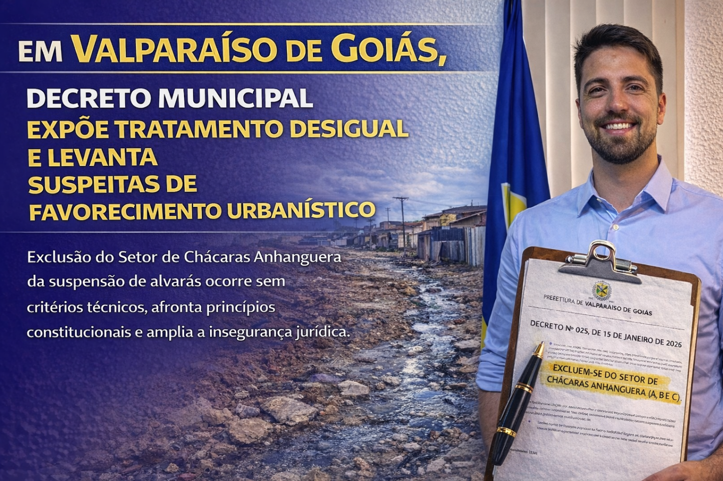 EM VALPARAÍSO, DECRETO MUNICIPAL EXPÕE TRATAMENTO DESIGUAL E LEVANTA SUSPEITAS DE FAVORECIMENTO URBANÍSTICO