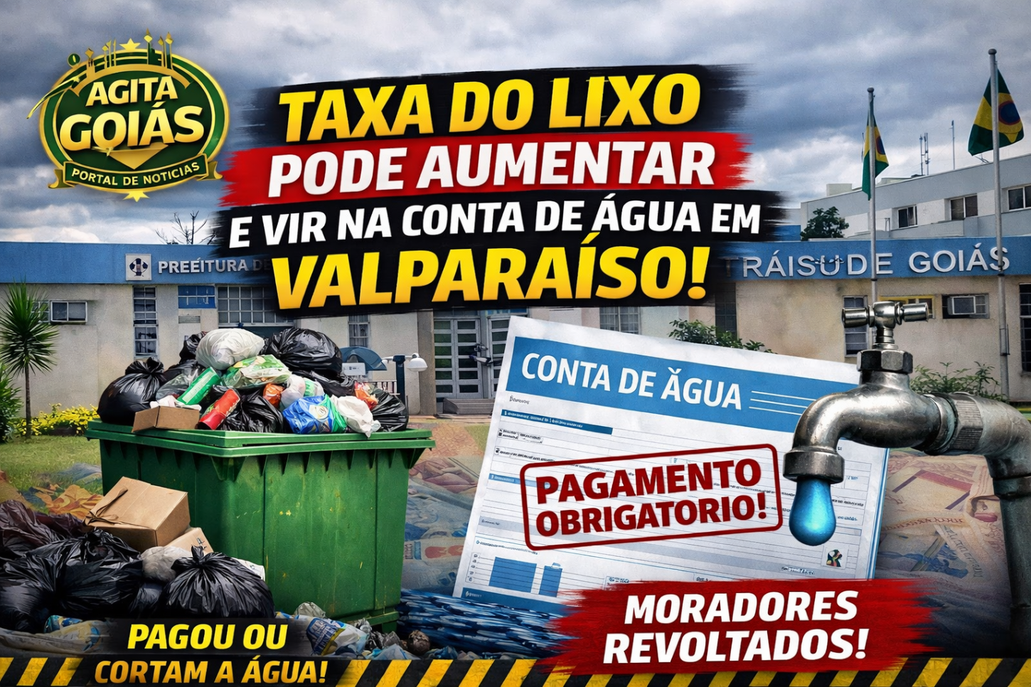 Prefeitura prepara nova cobrança da taxa do lixo em Valparaíso e projeto deve passar sem resistência na Câmara