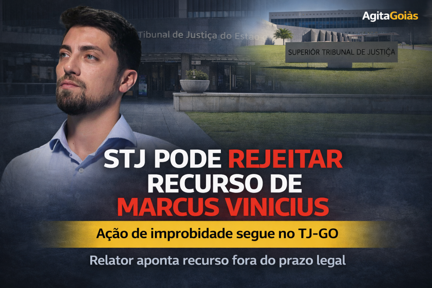 STJ pode rejeitar recurso de Marcus Vinicius e manter ação de improbidade em andamento no TJ-GO