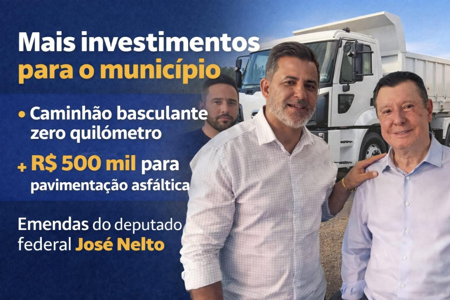 Uirapuru conquista caminhão basculante zero km e R$ 500 mil para obras de infraestrutura