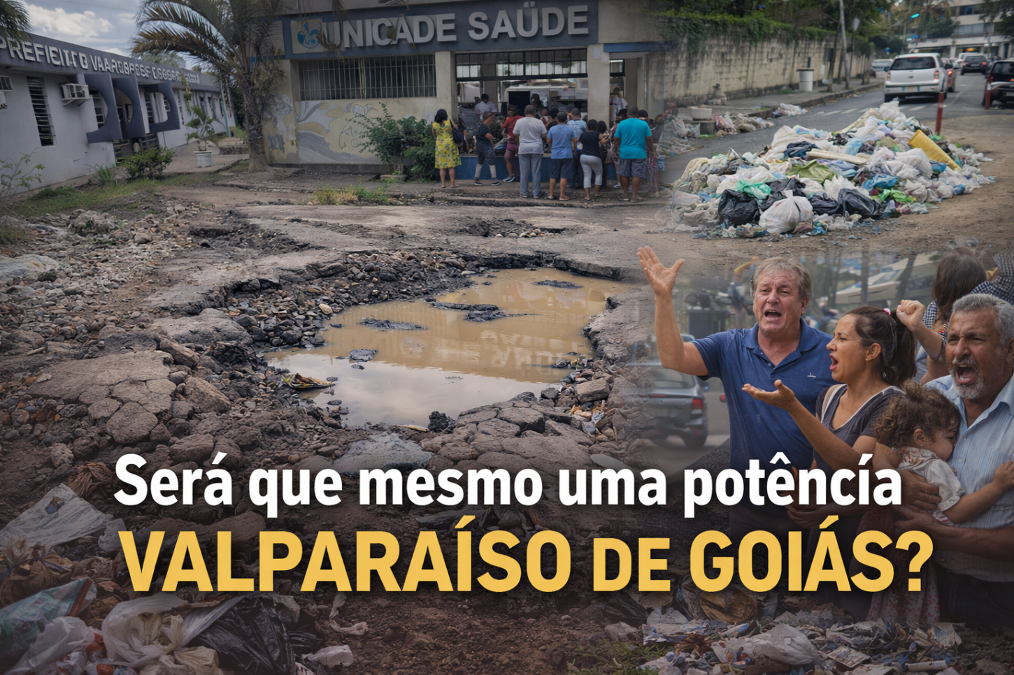 Valparaíso de Goiás se consolida como potência econômica do Entorno do DF, mas serviços básicos, como saúde precária e infraestrutura que deixa a desejar, não acompanham o crescimento