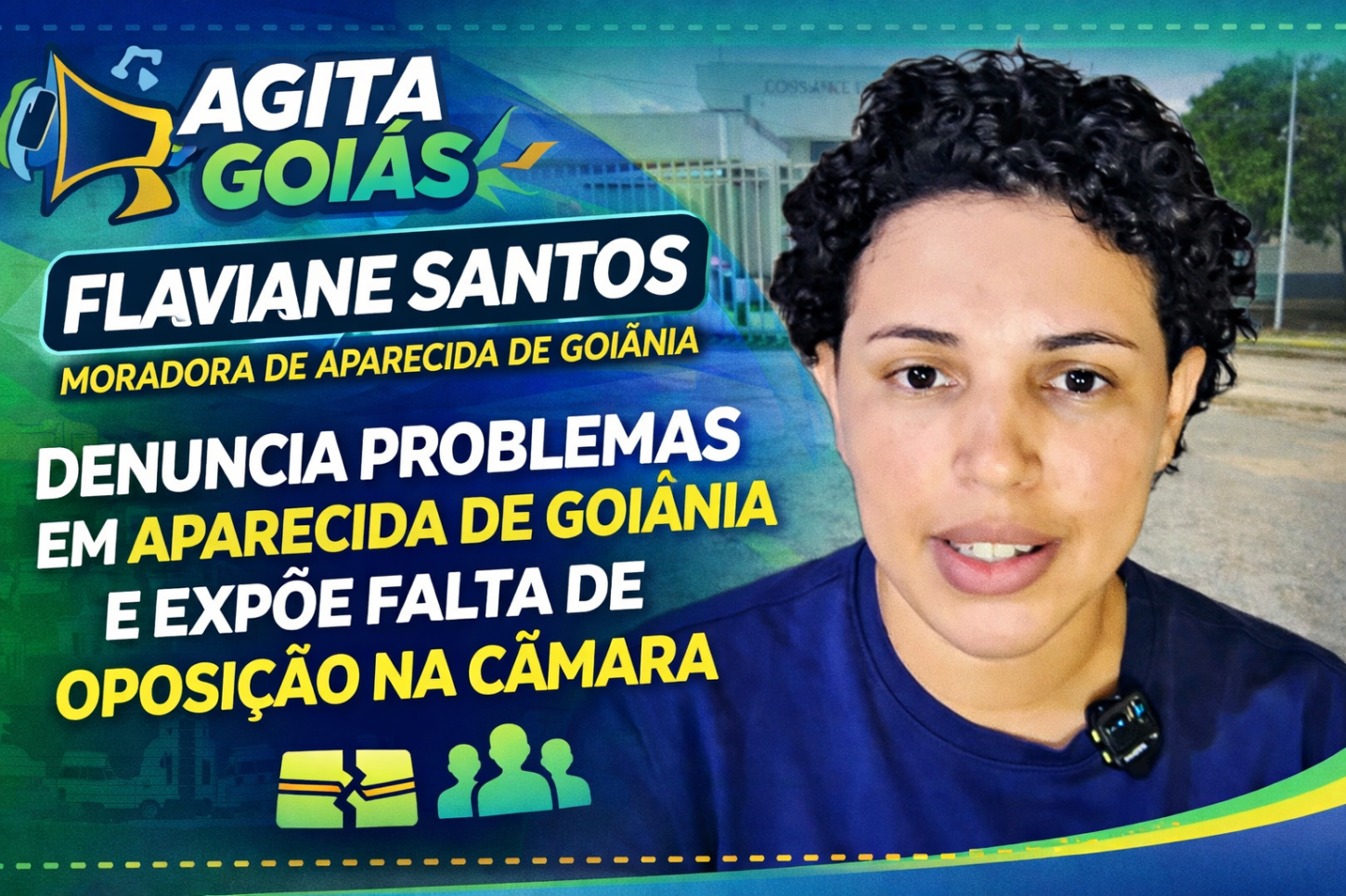 INFLUENCIADORA DENUNCIA PROBLEMAS EM APARECIDA DE GOIÂNIA E EXPÕE FALTA DE OPOSIÇÃO NA CÂMARA