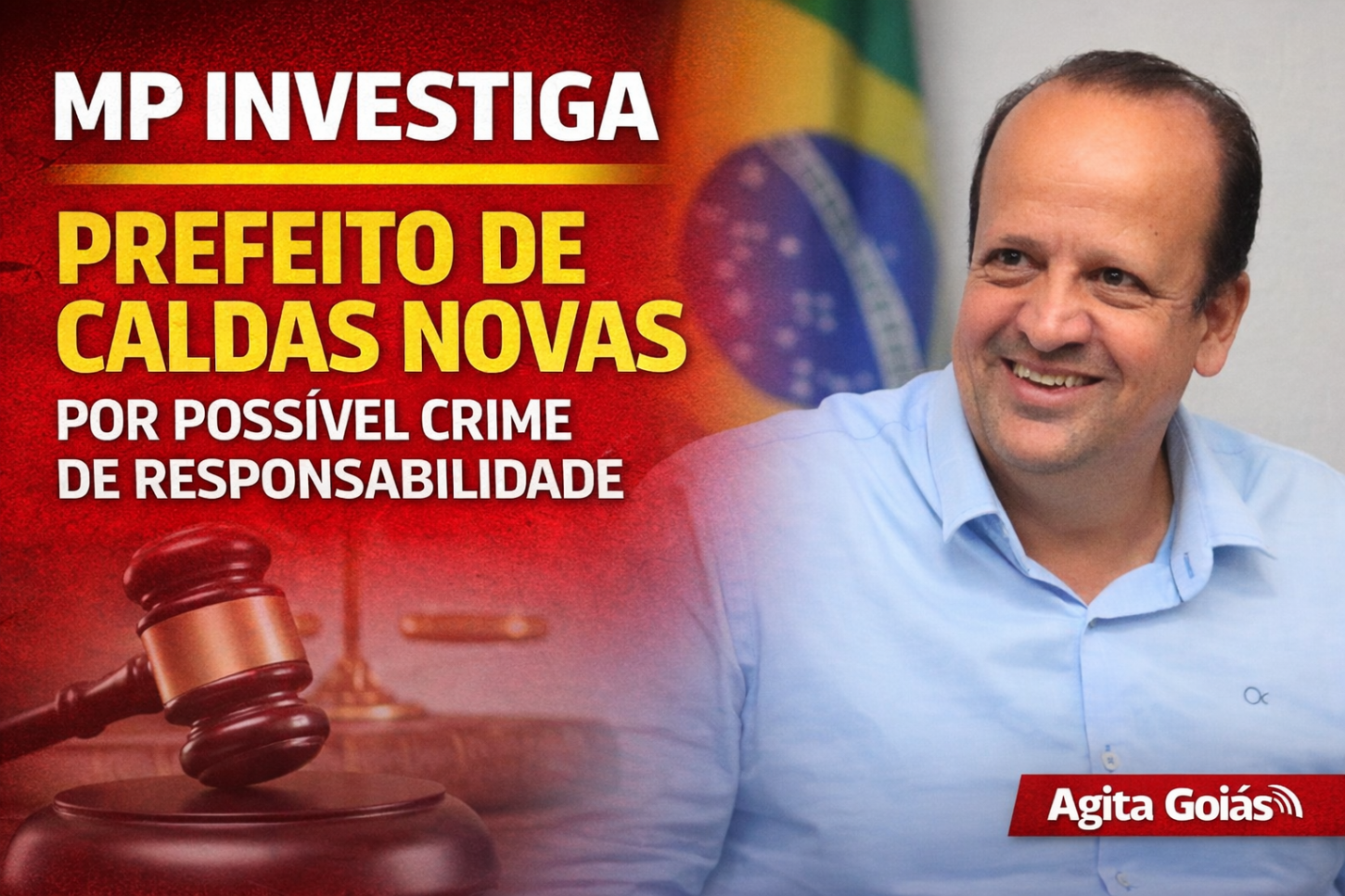 Ministério Público investiga prefeito de Caldas Novas por possível crime de responsabilidade