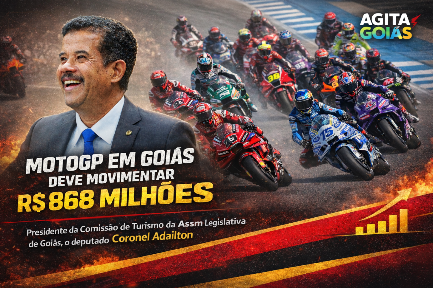 MotoGP deve injetar R$ 868 mi em Goiás nos dias do evento