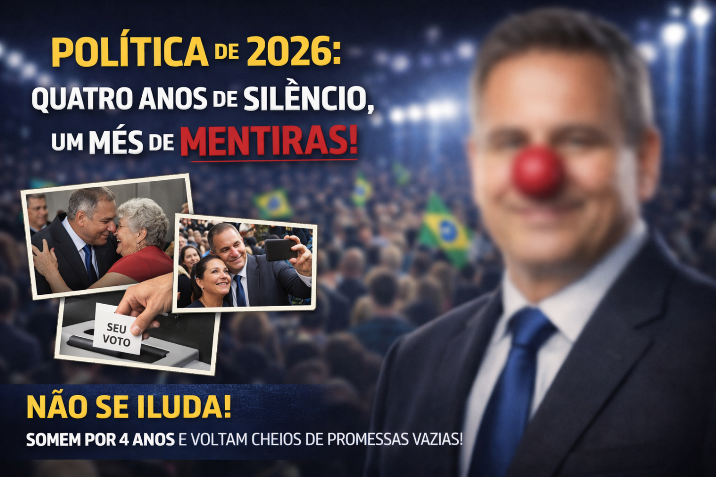 Política de 2026: Quatro Anos de Silêncio, Um Mês de Mentiras