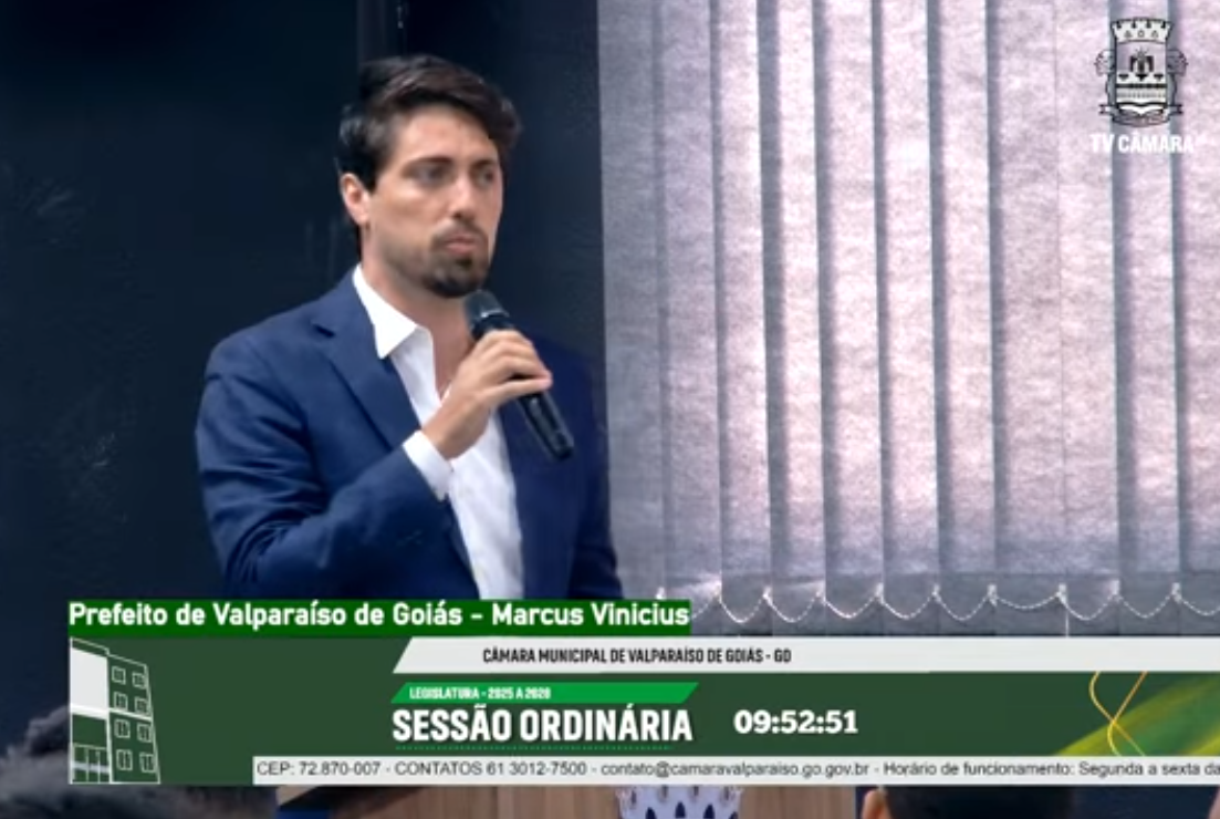 Prefeito Marcus Vinícius é vaiado durante homenagem ao vice-governador na Câmara de Valparaíso