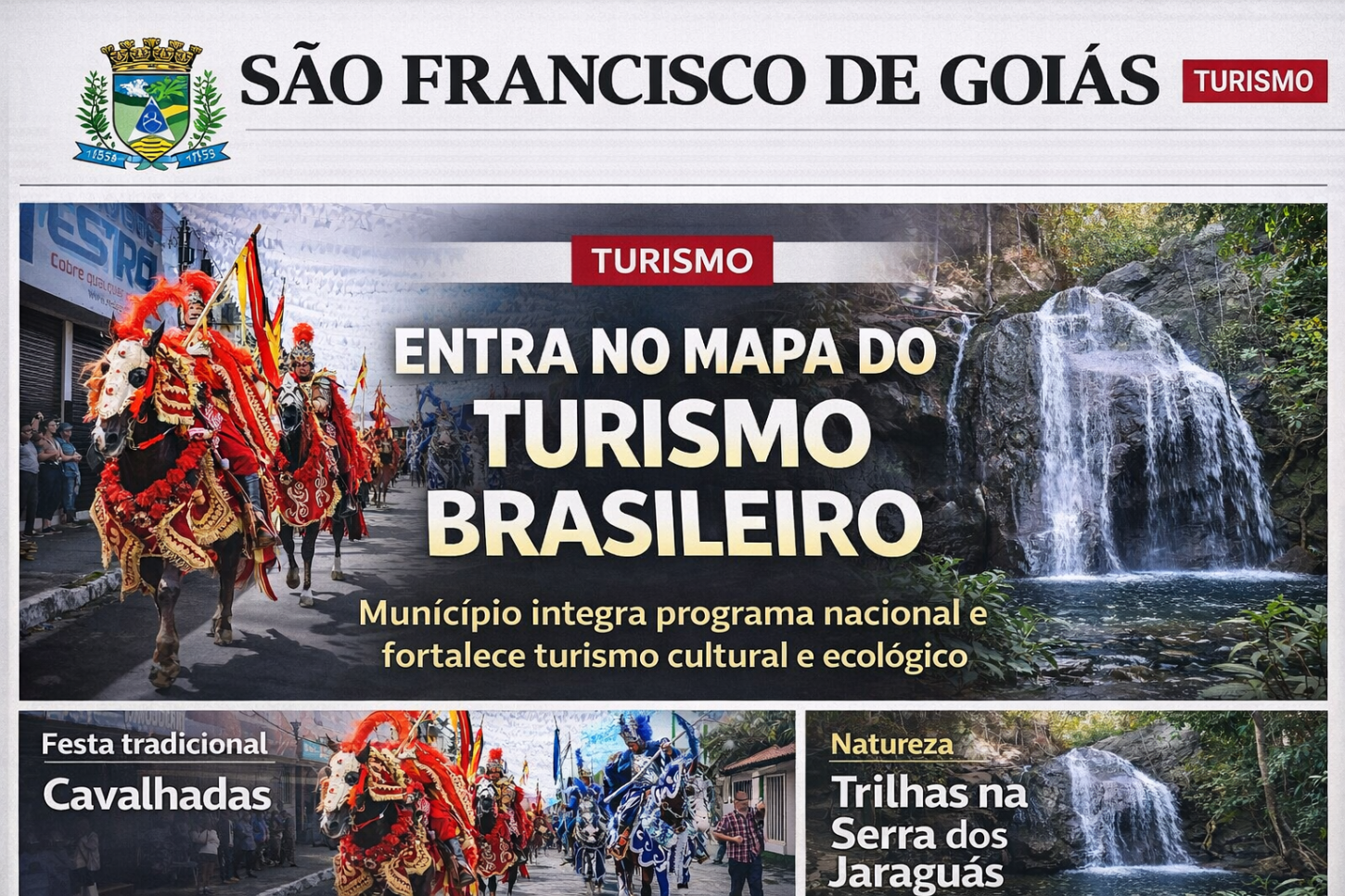 São Francisco de Goiás é incluída como destino nacional de turismo