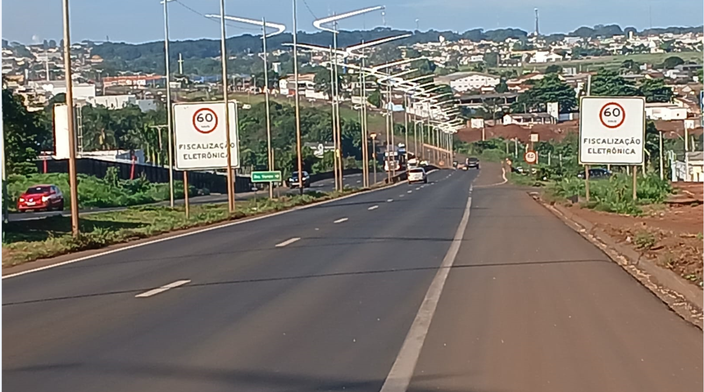 Velocidade máxima é reduzida para 60 km/h no trecho urbano da BR-060 em Rio Verde