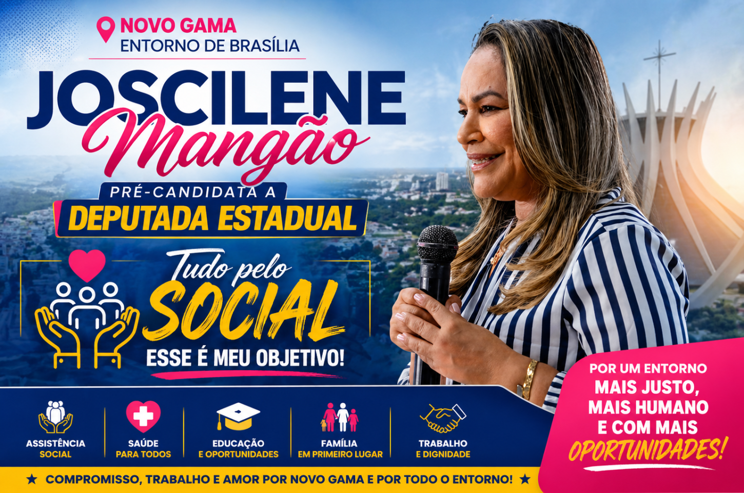 Joscilene Mangão cresce no Entorno e entra de vez na disputa estadual