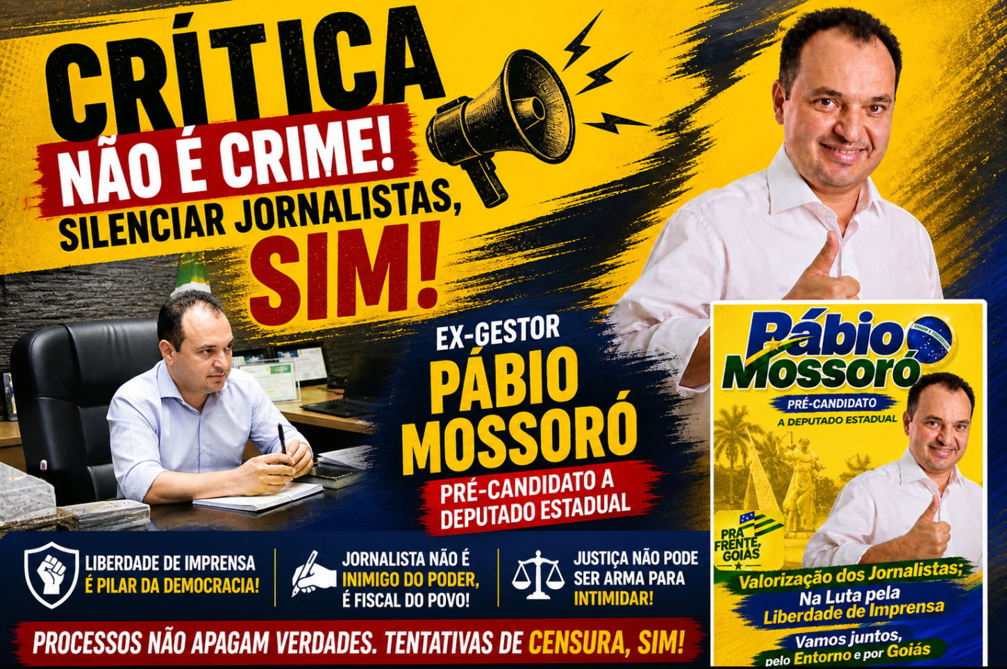 Da crítica ao tribunal: ex-gestor Pábio Mossoró reage com processos contra jornalistas