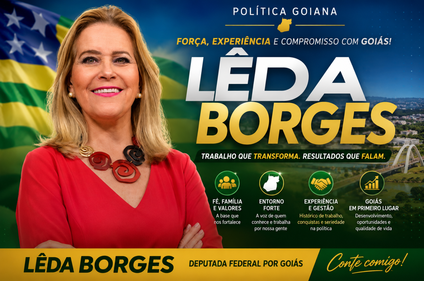 Lêda Borges entra de vez na briga e pode dominar disputa por vaga federal no Republicanos em Goiás