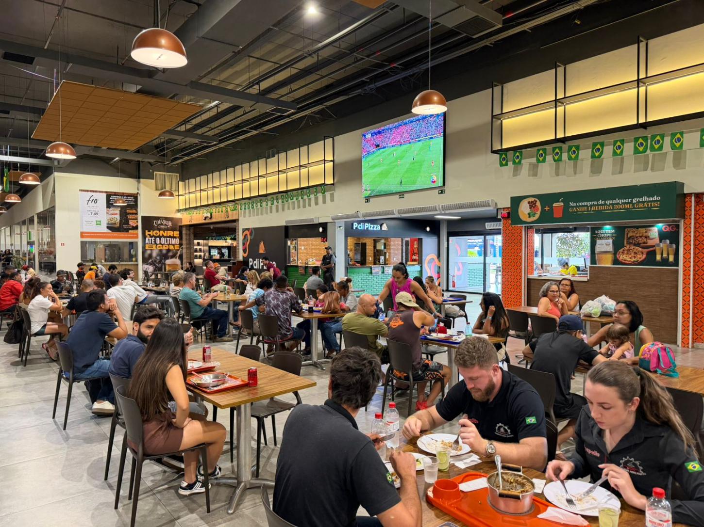 Shopping Estação Goiânia promove happy hour especial e transmissão do Brasil x Haiti na Copa do Mundo