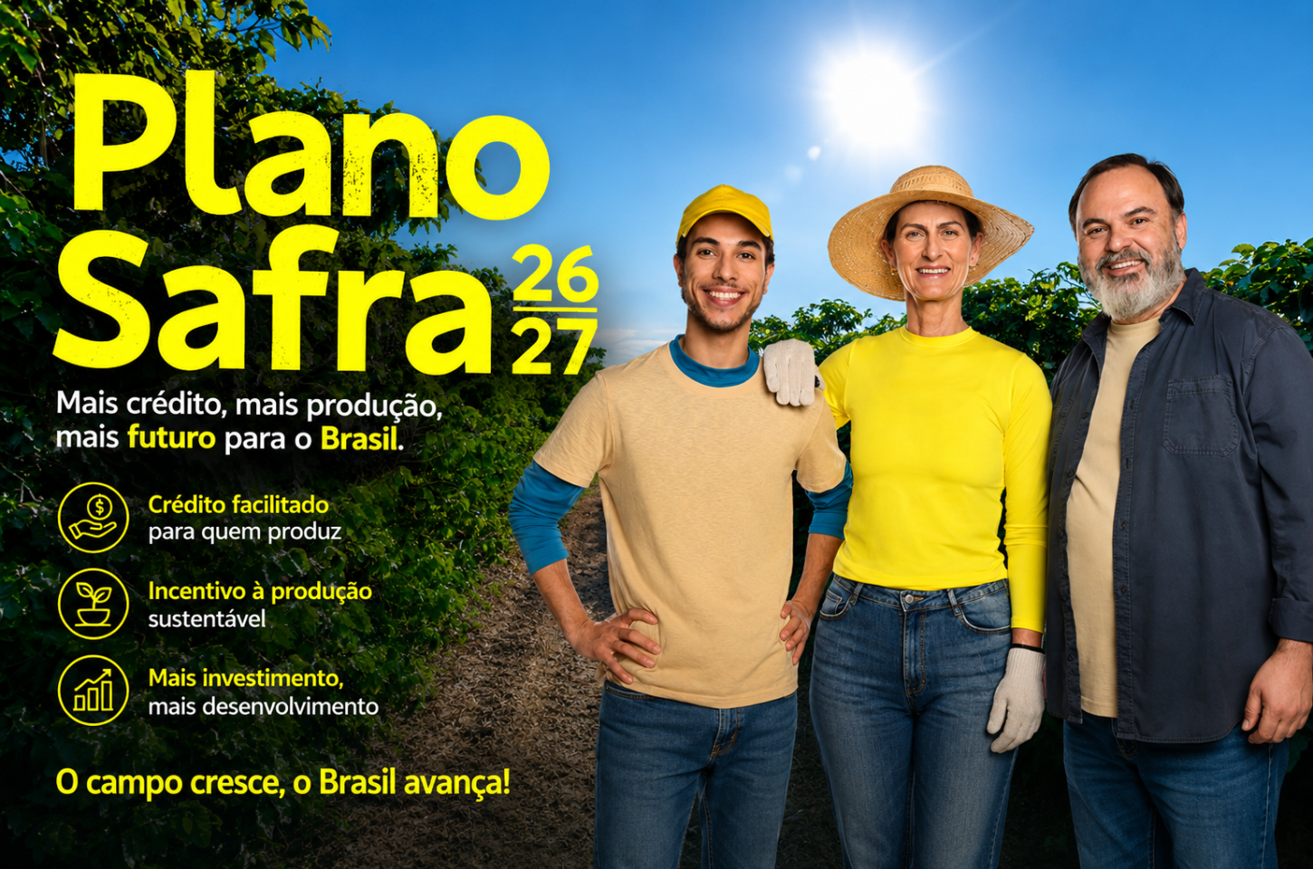 Banco do Brasil destina R$ 25 bilhões para financiar a safra 2026/27 em Goiás