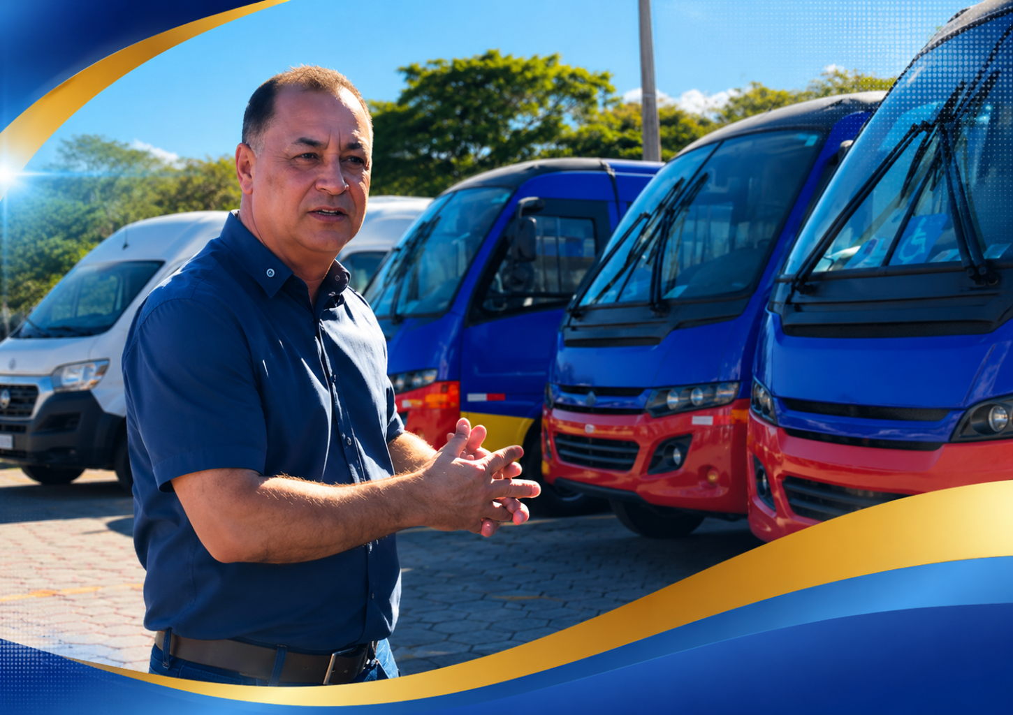 Carlinhos do Mangão busca em Goiânia micro-ônibus e van que vão reforçar o transporte de pacientes da saúde em Novo Gama