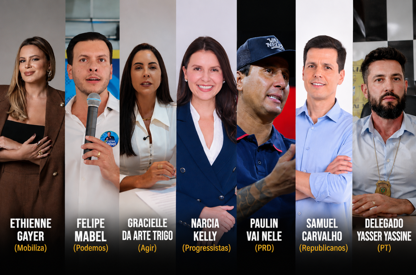 Empresários, ex-prefeitas e influenciadores: quem são os candidatos “outsiders” na corrida pela Alego