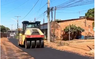 Asfalto chega à Vila União e marca transformação em Novo Gama