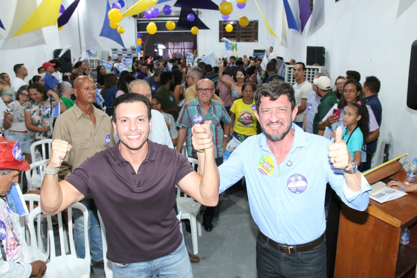 Felipe Mabel inaugura escritório em Aparecida com presença de quase mil pessoas e apoio de lideranças políticas