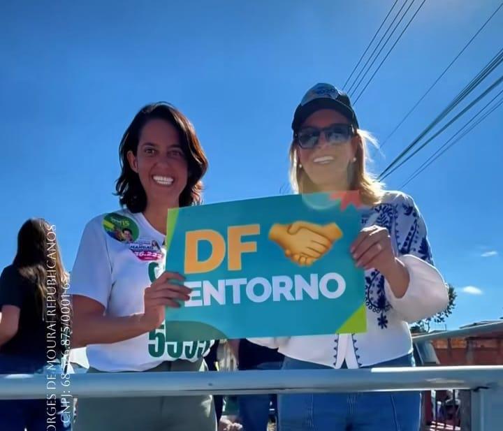 Final de semana foi agitado: Lêda Borges (1020) coloca campanha nas ruas em carreata pelo Entorno