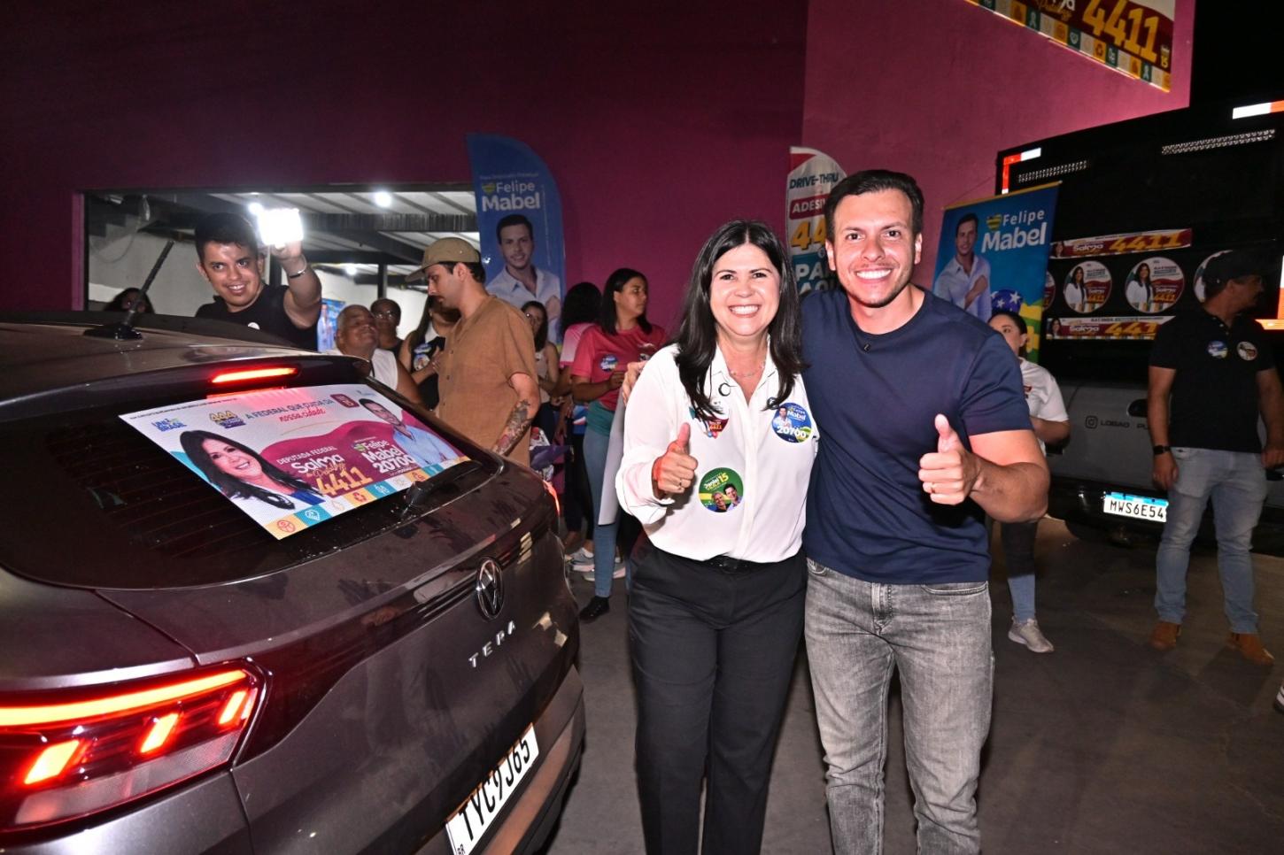 Felipe Mabel inaugura escritório de Senador Canedo em dobradinha com Salma da Pestalozzi