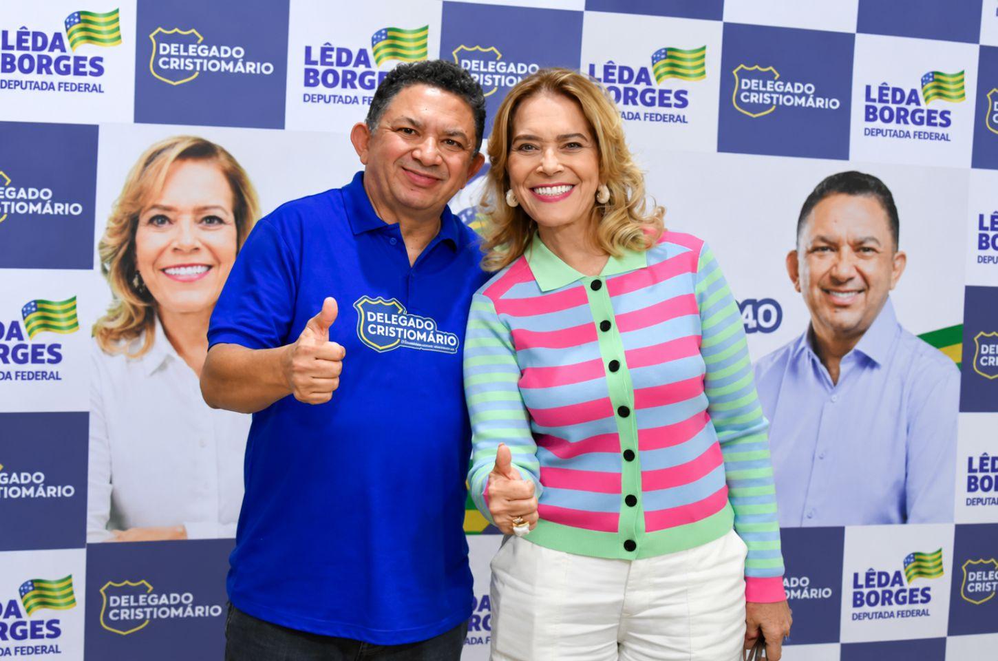 Lêda Borges fortalece presença em Planaltina de Goiás com milhões em emendas e parceria com Cristiomário