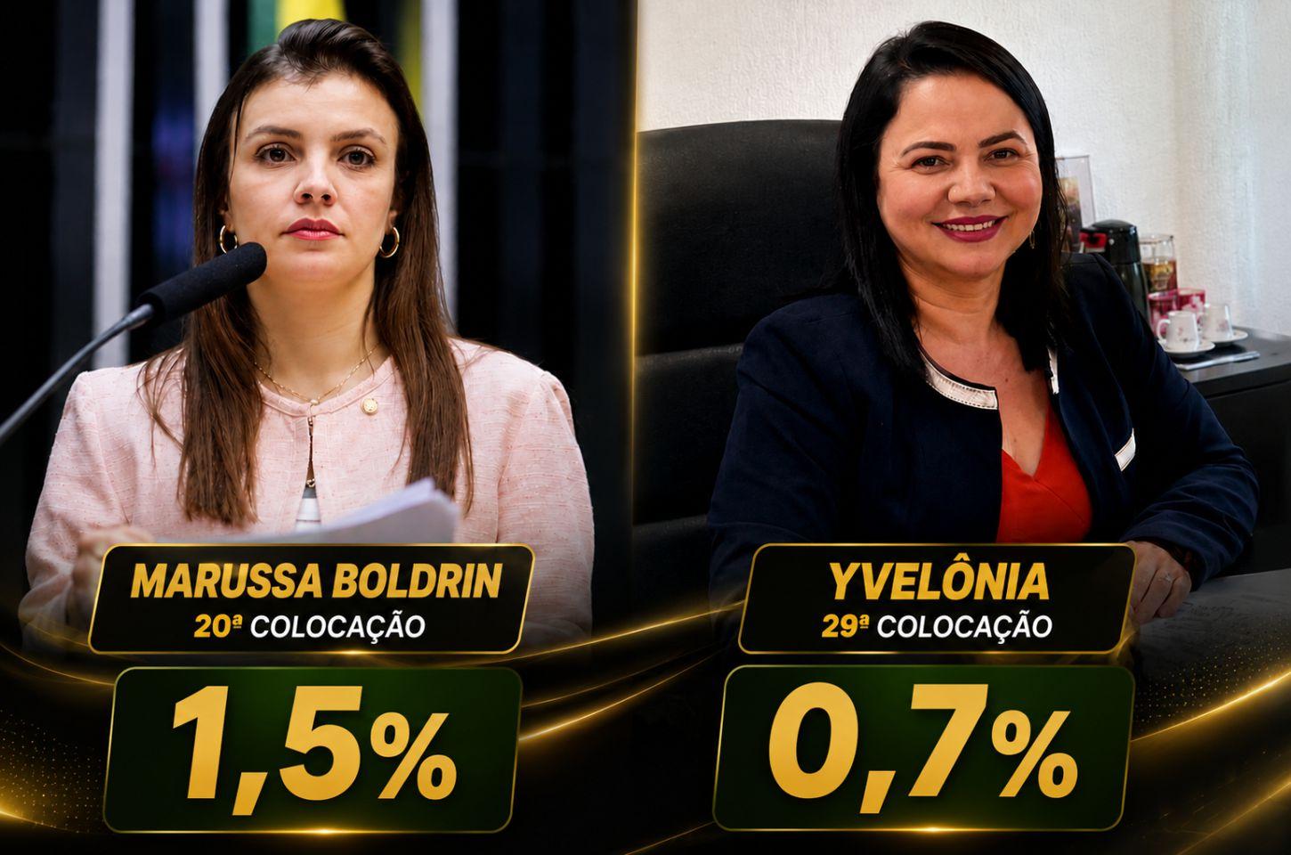 Marussa Boldrin e Maria Yvelônia aparecem na pesquisa do IGAPE, mas ficam fora dos 17 primeiros nomes