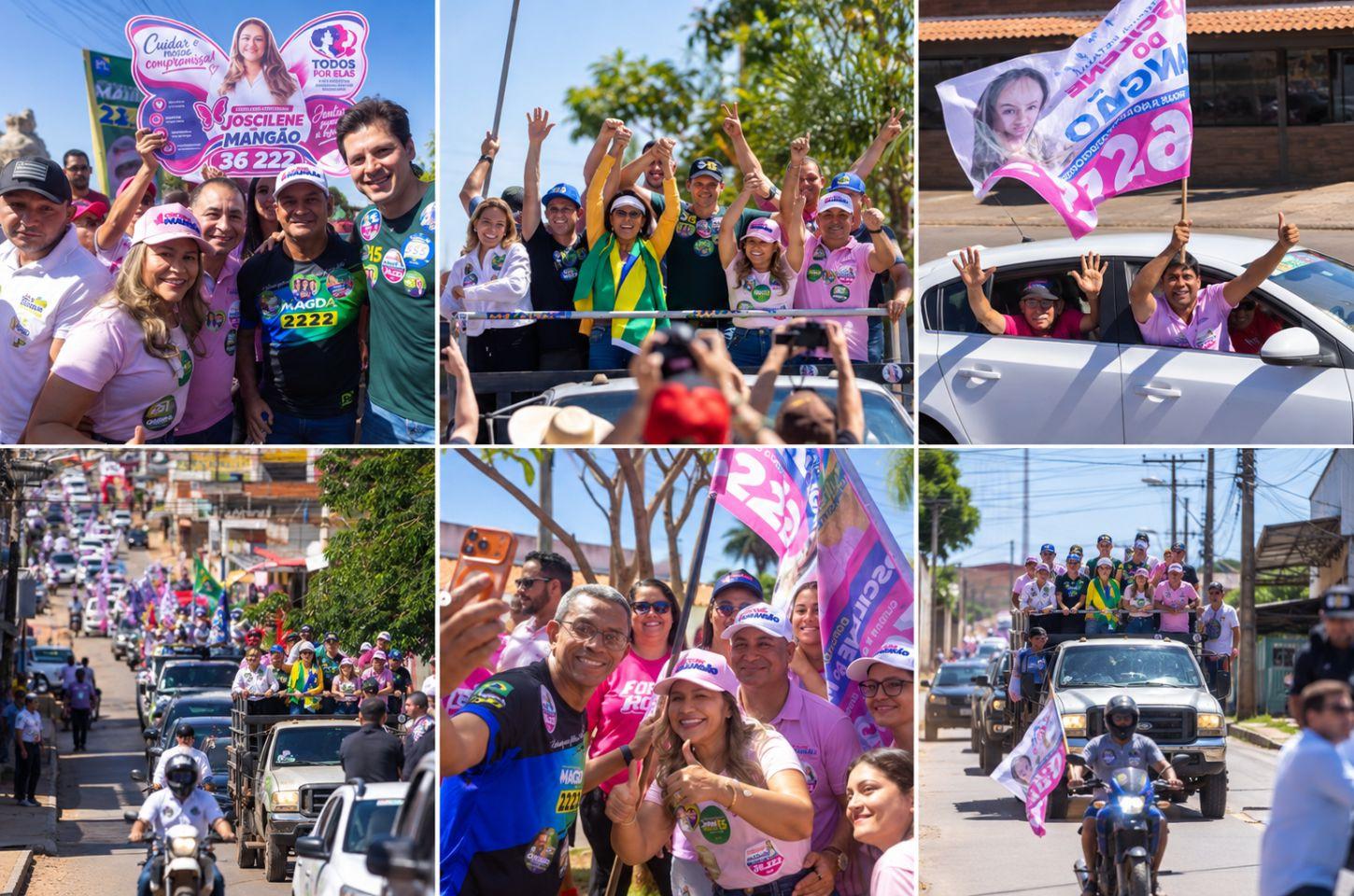 Mega carreata de Joscilene do Mangão emociona e movimenta as ruas de Novo Gama