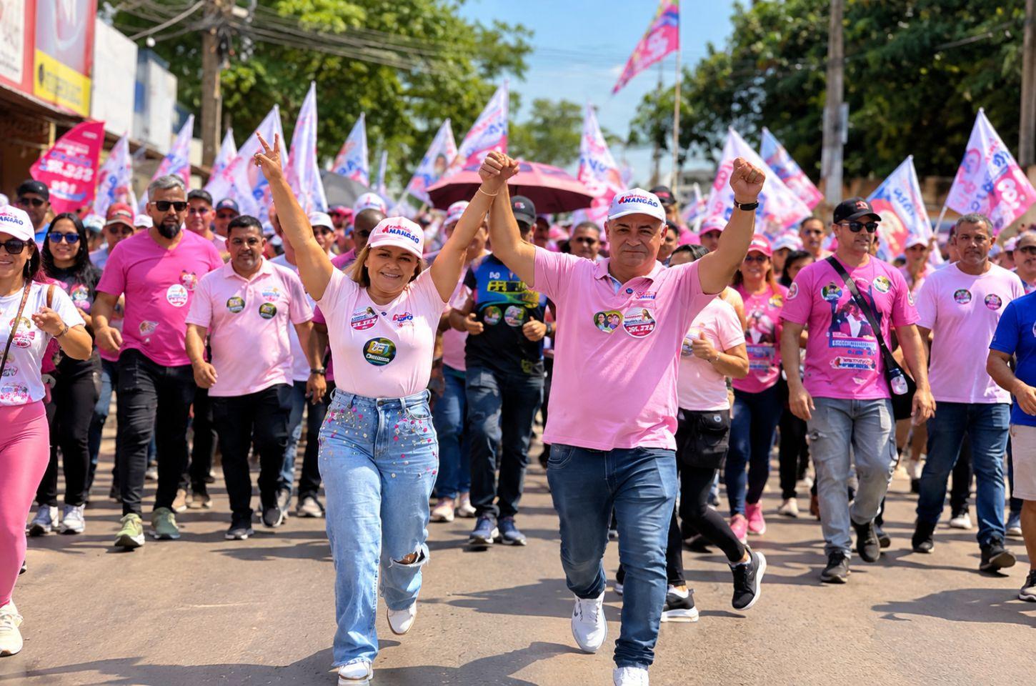 Reta final: caminhada de Joscilene do Mangão reúne apoio da população e movimenta Novo Gama