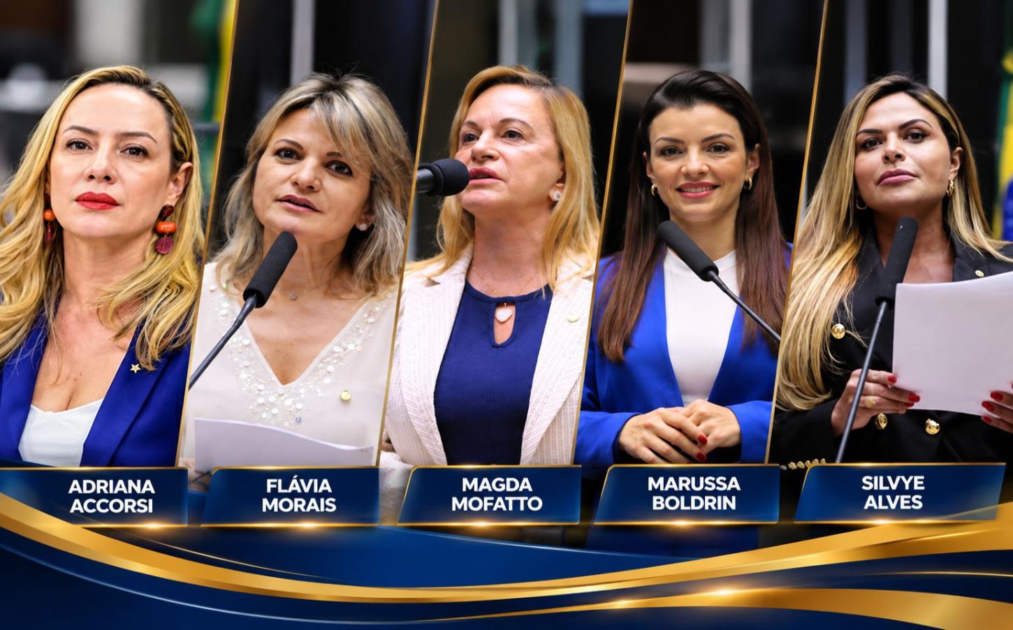 Cinco mulheres, cinco trajetórias: conheça as deputadas federais que representarão Goiás em Brasília