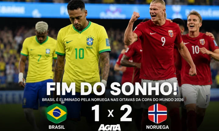 Brasil perde para a Noruega e é eliminado nas oitavas da Copa do Mundo de 2026