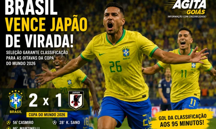 Brasil vence Japão de virada e garante vaga nas oitavas de final da Copa do Mundo 2026