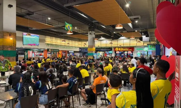 Brasil volta ao campo e Shopping Estação Goiânia prepara programação com música ao vivo e transmissão do jogo