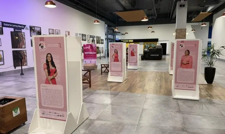 Exposição no Shopping Estação Goiânia reúne histórias de mulheres que reconstruíram a vida após o câncer de mama