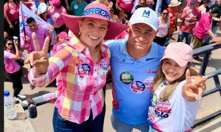 Novo Gama: Lêda Borges anuncia comitê no Lago Azul e fortalece dobradinha com Joscilene do Mangão
