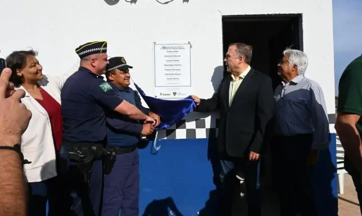 Mabel inaugura nova base da Guarda Civil Metropolitana na região Leste de Goiânia