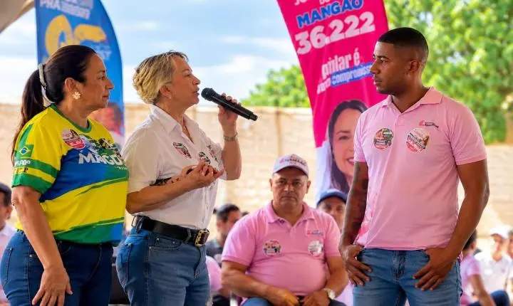 Magda Mofatto reúne lideranças e população de Novo Gama em encontro articulado por Fabrício Chaves