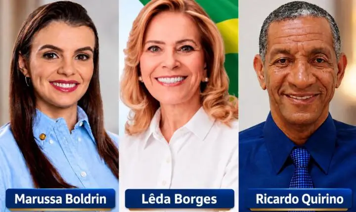 Marussa Boldrin aparece à frente em pesquisa estadual, enquanto Lêda Borges e Ricardo Quirino também se destacam em Goiás