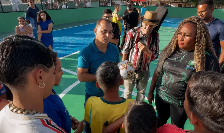 Novo Gama avança no esporte e no lazer com nova praça e quadra poliesportiva no Lunabel III