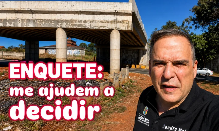 Prefeito Sandro Mabel lança enquete para ouvir população sobre intervenções no viaduto da Avenida Castelo Branco